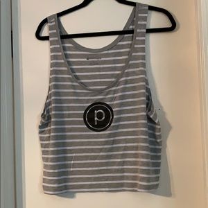 Cropped pure barre tank